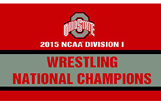 Ohio State Buckeyes 2015 Wrestling Champions Flag 3ft x 5ft Polyester NCAA Banner Flying Size No